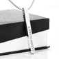 Mother's Day Gift for Mom-You Gave Me Life VII- Roman Numeral Stick Necklace
