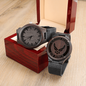 Engraved Wooden Watch - USAF US Air Force Man's Watch