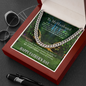 Father's Day Gift from Wife - Cuban Necklace-Forest