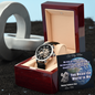 Father's Day Gift From Partner-Men's Openwork Watch-You Mean the World to Me-Love